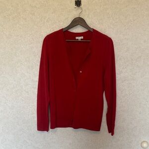 Croft & Barrow Vibrant Red Women's Cardigan
